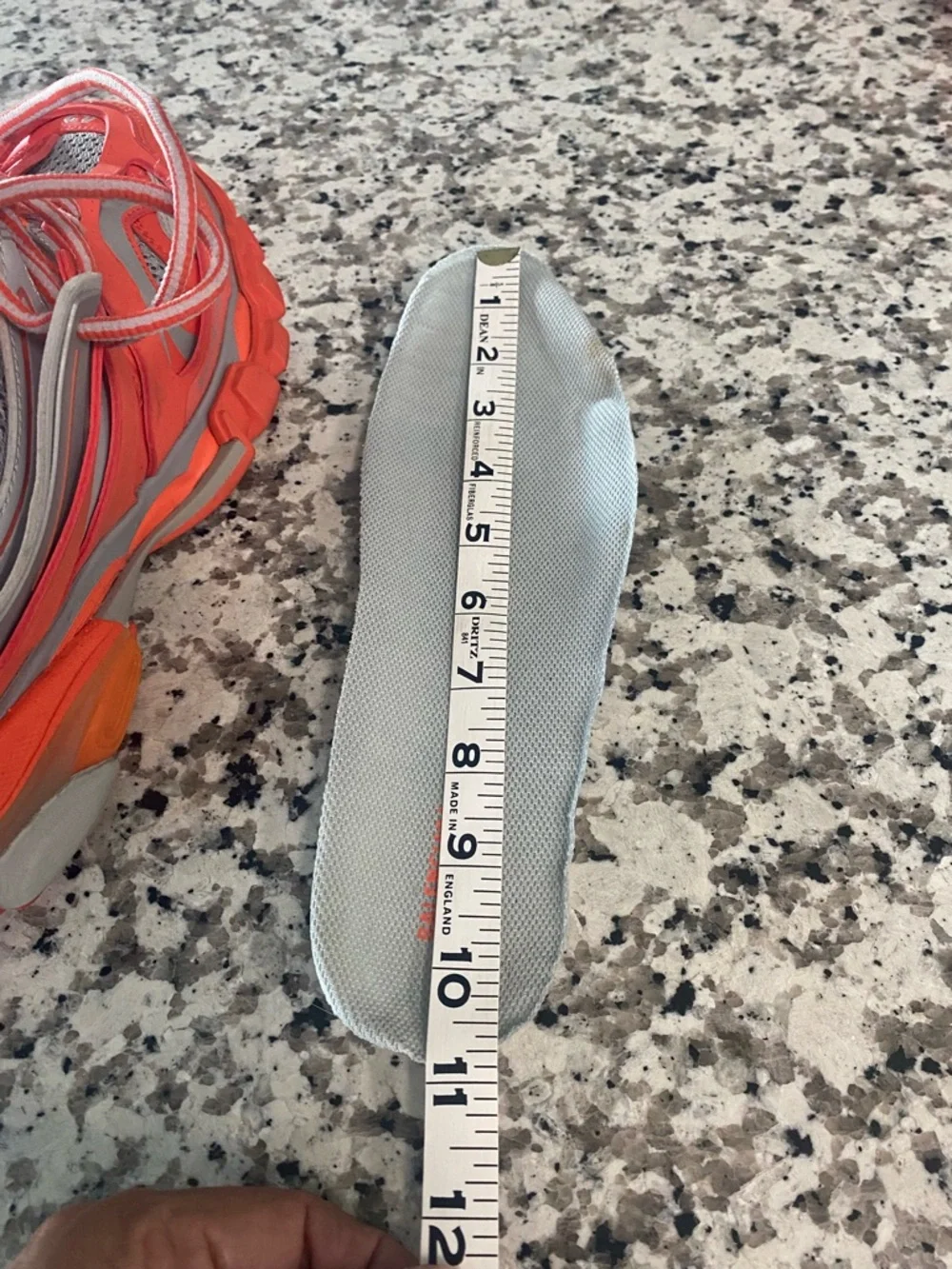 Balenciaga Orange Gray Layered Track Sneakers - Picture 12 of 16